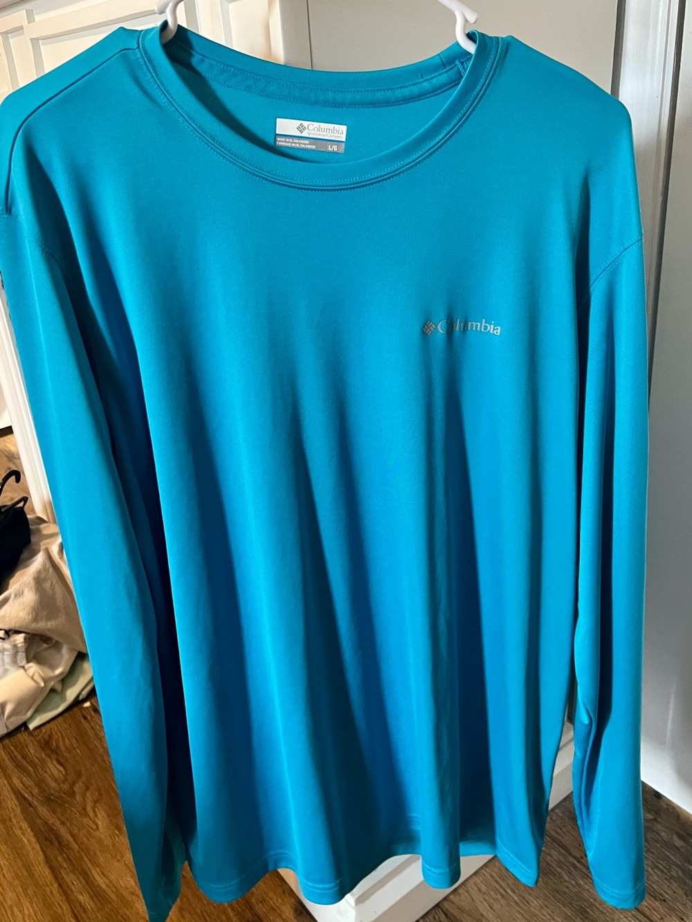 Columbia Long Sleeve Performance Shirt - Teal Blue Men’s